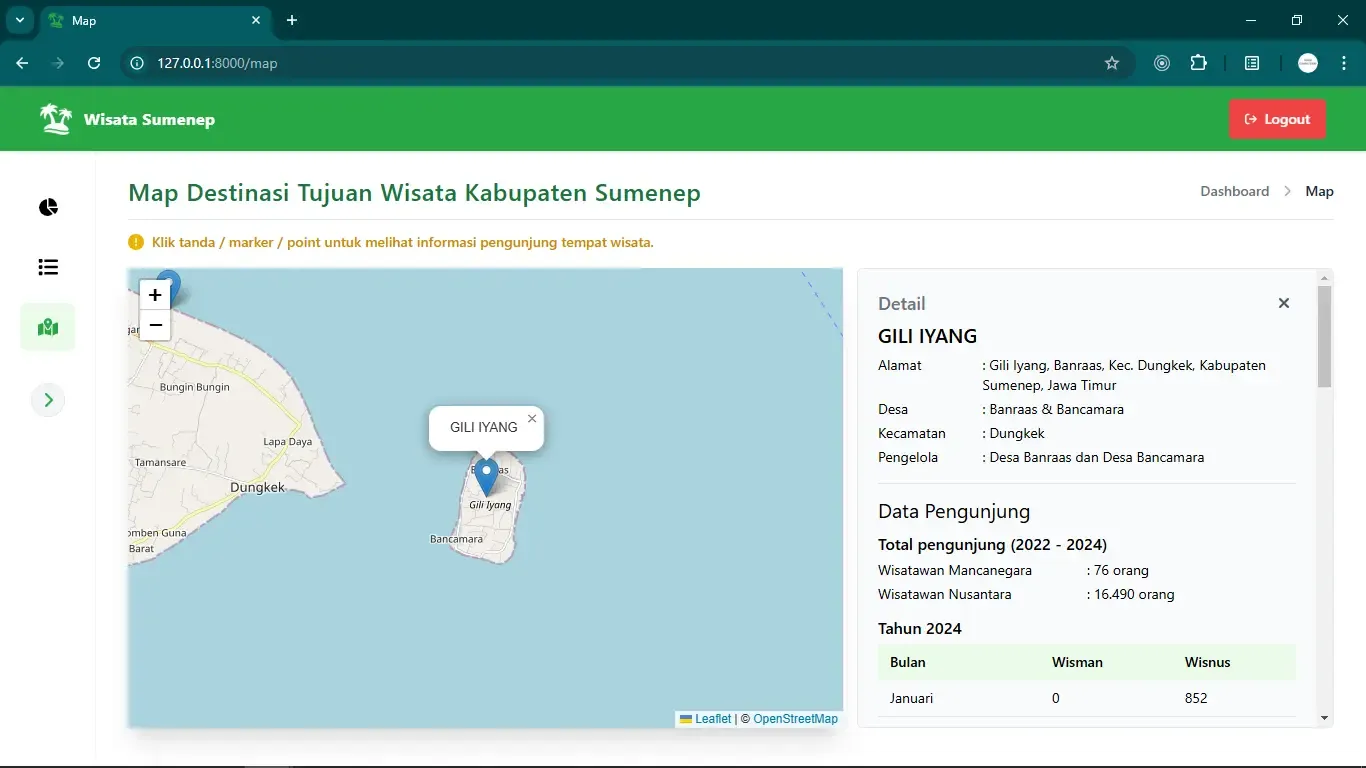 Sumenep Tourism GIS Image